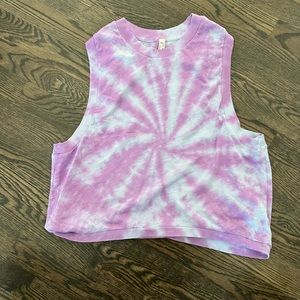 NWT Free People Movement Love Tank Tie Dye Aurora Blue Sz XS